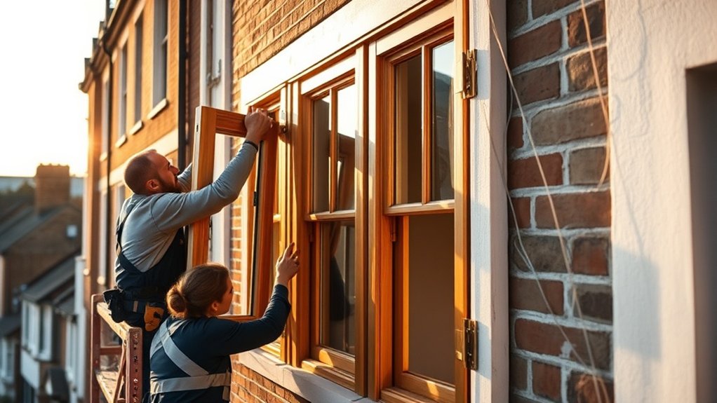 Wooden Window Installation Southall