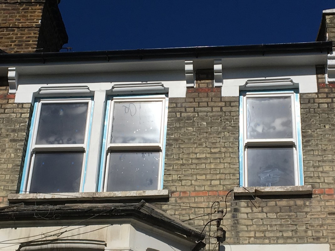 New uPVC sash windows fitted on Victorian terrace in Southall