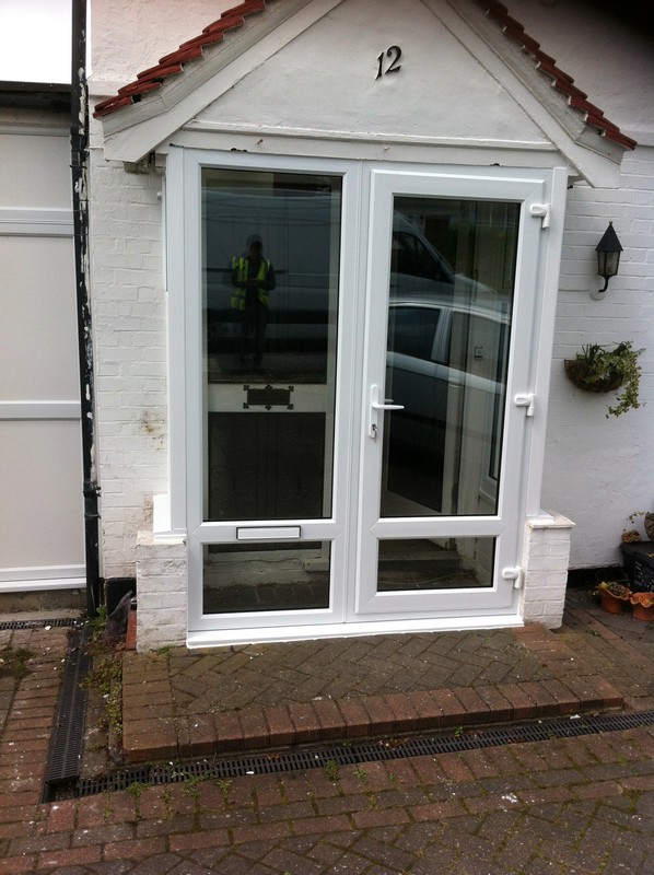 uPVC French doors fitted as front entrance in Southall